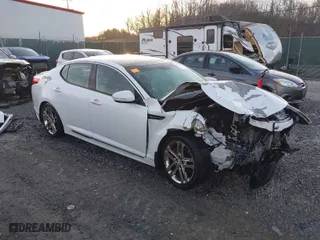 2013 Kia Optima SX w/Limited Pkg with VIN 5XXGR4A66DG249020, listed as a IAAI auction lot 41771425 with 44,000 mi miles. Bid and sale history available at carsss.com. Image 1.