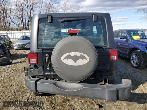 2018 Jeep Wrangler JK Unlimited Sport S with VIN 1C4BJWDGXJL828251, listed as a Copart auction lot 43981225 with 0 mi miles and Salvage Title. Bid and sale history available at carsss.com. Image 6.