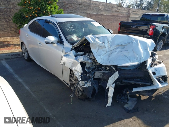 2016 Lexus IS 200t with VIN JTHBA1D21G5009843, listed as a IAAI auction lot 41987012 with Not Provided miles and . Bid and sale history available at DreamBid. Image 1.