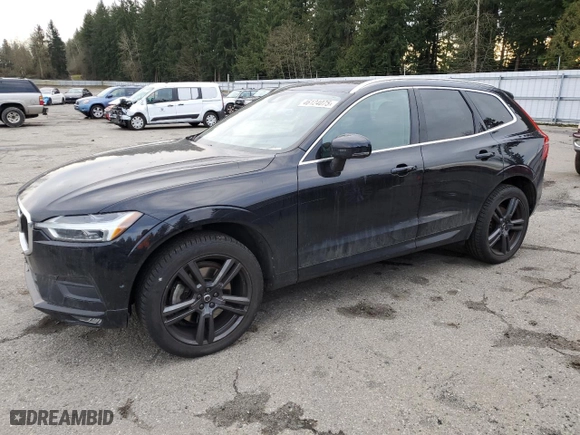 2018 Volvo XC60 Momentum with VIN YV4A22RK2J1020760, listed as a Copart auction lot 46124075 with 56,502 mi miles and Salvage Title. Bid and sale history available at carsss.com. Image 1.