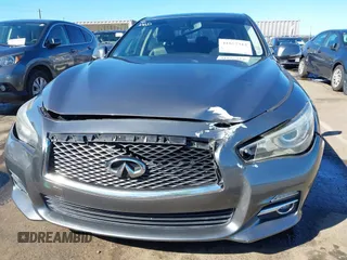 2014 Infiniti Q50 with VIN JN1BV7AP0EM682444, listed as a IAAI auction lot 41857312 with 140,765 mi miles. Bid and sale history available at carsss.com. Image 6.