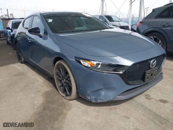 2024 Mazda Mazda3 Hatchback 2.5 S Carbon Edition with VIN JM1BPBLMXR1652534, listed as a IAAI auction lot 41681502 with 17,266 mi miles. Bid and sale history available at carsss.com. Image 1.