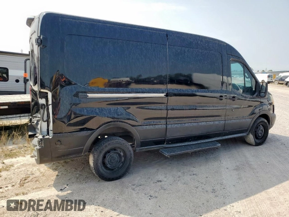 2019 Ford Transit with VIN 1FTYR2CM1KKA09221, listed as a Copart auction lot 56328235 with 223,051 mi miles and Salvage title. Bid and sale history available at DreamBid. Image 3.