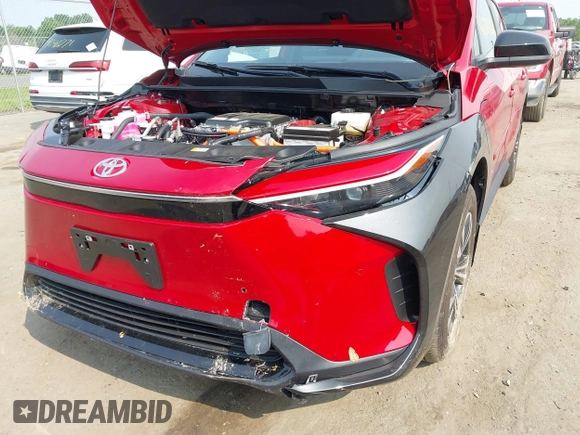 2024 Toyota bZ4X XLE with VIN JTMABACA9RA089972, listed as a IAAI auction lot 42388526 with 3,864 mi miles and . Bid and sale history available at DreamBid. Image 6.