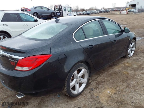 2011 Buick Regal CXL Turbo TO2 with VIN W04GW5EV6B1071368, listed as a IAAI auction lot 41685245 with 144,009 mi miles. Bid and sale history available at carsss.com. Image 4.