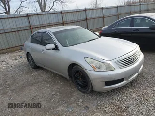 2007 Infiniti G35 Sedan G35x with VIN JNKBV61F37M801054, listed as a IAAI auction lot 41834698 with 192,953 mi miles. Bid and sale history available at carsss.com. Image 1.