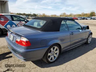 2003 BMW 3 Series 325Ci with VIN WBABS334X3PG92542, listed as a Copart auction lot 77772514 with 72,709 mi miles and Salvage Title. Bid and sale history available at carsss.com. Image 3.