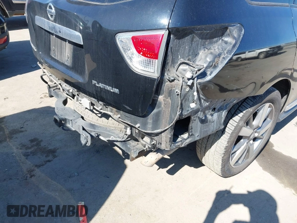 2014 Nissan Pathfinder S with VIN 5N1AR2MNXEC606967, listed as a IAAI auction lot 41641788 with 191,193 mi miles and . Bid and sale history available at DreamBid. Image 6.