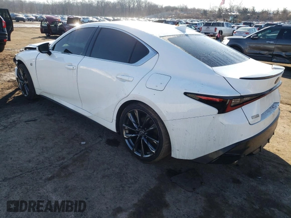 2021 Lexus IS 350 F Sport with VIN JTHGZ1E24M5022594, listed as a Copart auction lot 46638385 with 49,281 mi miles and Salvage Title. Bid and sale history available at DreamBid. Image 2.