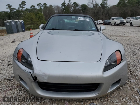 2003 Honda S2000 with VIN JHMAP11413T002901, listed as a Copart auction lot 48122405 with 208,560 mi miles and Salvage Title. Bid and sale history available at DreamBid. Image 5.