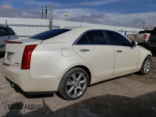 2014 Cadillac ATS Standard AWD with VIN 1G6AG5RX6E0168829, listed as a Copart auction lot 48019265 with 142,807 mi miles and Salvage title. Bid and sale history available at DreamBid. Image 3.