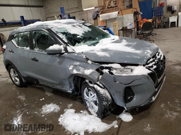 2021 Nissan Kicks S with VIN 3N1CP5BV6ML528491, listed as a Copart auction lot 88546405 with 66,188 mi miles and Salvage Title. Bid and sale history available at carsss.com. Image 4.