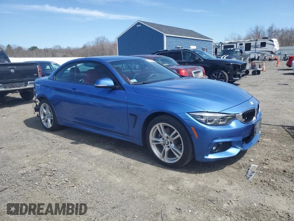 2018 BMW 4 Series 430i xDrive with VIN WBA4Z3C52JEC57956, listed as a Copart auction lot 52946715 with 32,269 mi miles and Salvage Title. Bid and sale history available at DreamBid. Image 4.