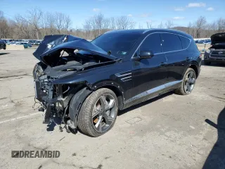 2025 Genesis GV80 Prestige with VIN KMUHEESC4SU231985, listed as a Copart auction lot 51812605 with Not Provided miles and Salvage Title. Bid and sale history available at DreamBid. Image 1.