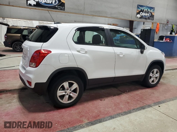 2018 Chevrolet Trax LS with VIN KL7CJNSB8JB603626, listed as a Copart auction lot 55661185 with 46,483 mi miles and Salvage Title. Bid and sale history available at carsss.com. Image 3.