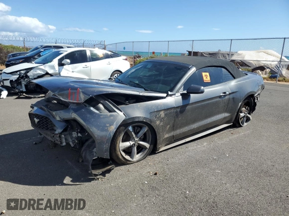 2017 Ford Mustang V6 with VIN 1FATP8EM8H5286333, listed as a Copart auction lot 89166155 with 98,391 mi miles and Salvage Title. Bid and sale history available at carsss.com. Image 1.