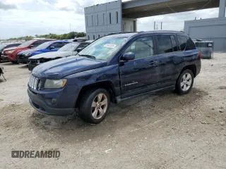 2014 Jeep Compass Latitude with VIN 1C4NJCEB5ED692156, listed as a Copart auction lot 53433385 with 124,348 mi miles and Salvage Title. Bid and sale history available at carsss.com. Image 1.