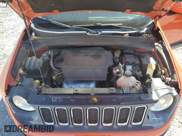 2015 Jeep Renegade Latitude with VIN ZACCJABT1FPB42710, listed as a Copart auction lot 49831015 with 196,048 mi miles and Salvage Title. Bid and sale history available at carsss.com. Image 12.