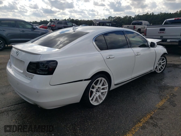 2008 Lexus GS 350 with VIN JTHBE96SX80041043, listed as a Copart auction lot 44634695 with 120,323 mi miles and Salvage Title. Bid and sale history available at carsss.com. Image 3.