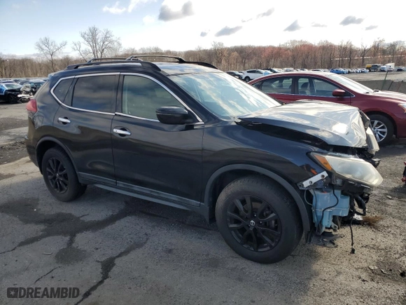 2017 Nissan Rogue SV with VIN 5N1AT2MVXHC820752, listed as a Copart auction lot 50964075 with 90,867 mi miles and Salvage Title. Bid and sale history available at carsss.com. Image 4.