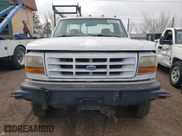 1997 Ford F-350 with VIN 1FDKF38G8VEB54732, listed as a Copart auction lot 50266795 with Not Provided miles and Salvage Title. Bid and sale history available at DreamBid. Image 5.