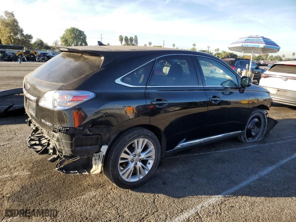 2012 Lexus RX 450h with VIN JTJZB1BA6C2407517, listed as a Copart auction lot 77447584 with 207,412 mi miles and Salvage Title. Bid and sale history available at carsss.com. Image 3.