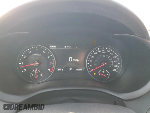 2019 Kia Stinger GT1 with VIN KNAE45LC2K6062459, listed as a Copart auction lot 85746864 with 113,895 mi miles and Salvage Title. Bid and sale history available at DreamBid. Image 9.