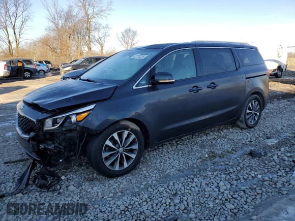 2016 Kia Sedona SX with VIN KNDMC5C11G6156260, listed as a Copart auction lot 42735255 with 112,350 mi miles and Clean Title. Bid and sale history available at carsss.com. Image 1.