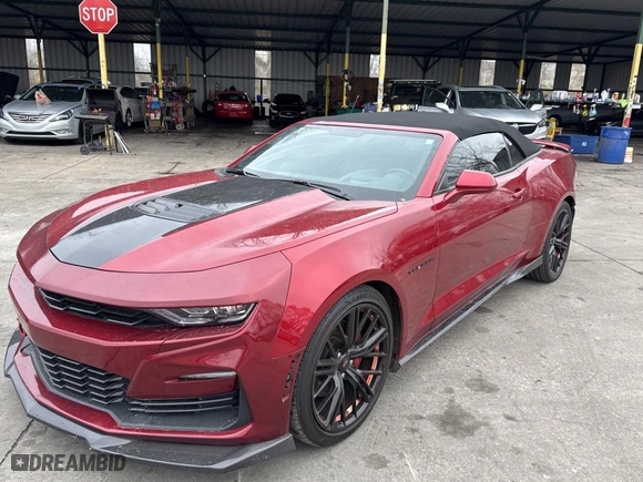 2022 Chevrolet Camaro 2SS with VIN 1G1FH3D71N0104833, listed as a Copart auction lot 87106894 with 12,382 mi miles and Clean Title. Bid and sale history available at carsss.com. Image 2.