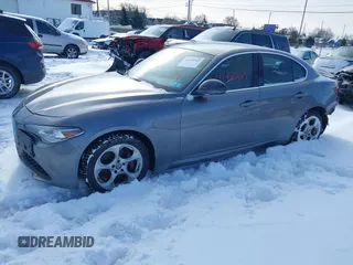 2019 Alfa Romeo Giulia with VIN ZARFANAN6K7601511, listed as a IAAI auction lot 41440169 with 53,104 mi miles. Bid and sale history available at carsss.com. Image 17.