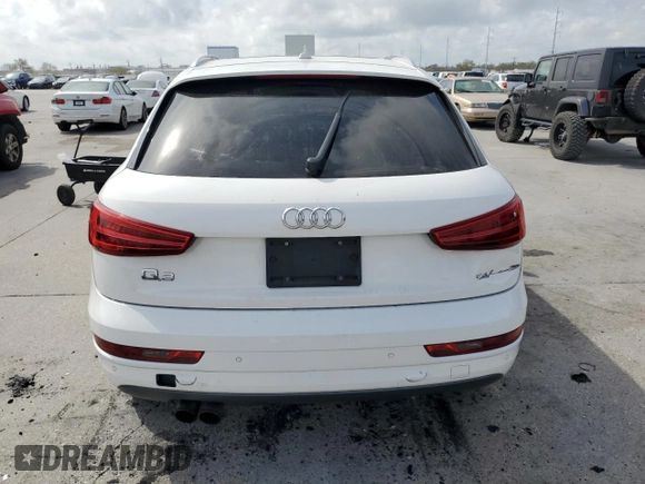 2017 Audi Q3 Premium with VIN WA1BCCFS7HR015994, listed as a Copart auction lot 42744703 with 96,778 mi miles. Bid and sale history available at carsss.com. Image 6.