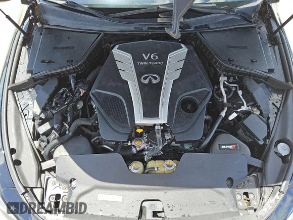 2017 Infiniti Q60 Red Sport 400 with VIN JN1FV7EL1HM701080, listed as a Copart auction lot 61176515 with 97,465 mi miles and Clean title. Bid and sale history available at DreamBid. Image 11.