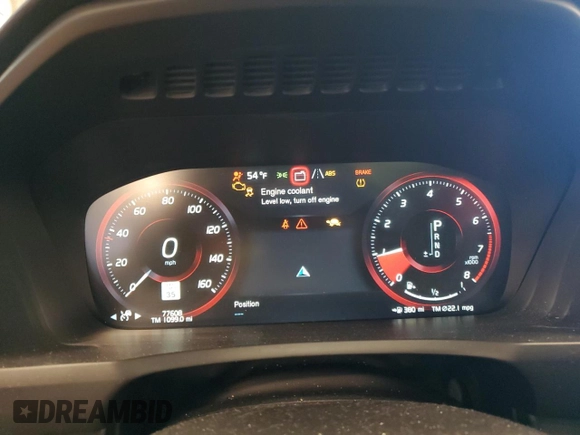 2020 Volvo XC90 Momentum with VIN YV4102PK0L1535767, listed as a Copart auction lot 41462935 with 77,608 mi miles and Salvage Title. Bid and sale history available at carsss.com. Image 9.
