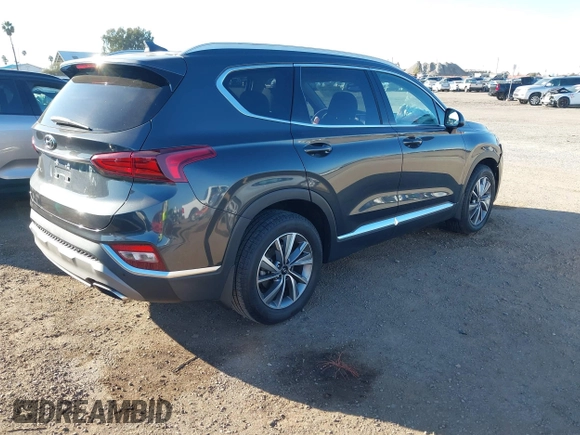 2020 Hyundai Santa Fe SEL w/SULEV with VIN 5NMS33AD7LH184750, listed as a IAAI auction lot 41637769 with 89,166 mi miles. Bid and sale history available at carsss.com. Image 4.
