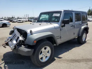 2014 Jeep Wrangler Unlimited Sport with VIN 1C4HJWDG1EL221302, listed as a Copart auction lot 63331015 with 213,912 mi miles and Salvage title. Bid and sale history available at DreamBid. Image 1.