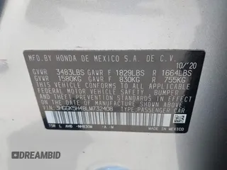2020 Honda Fit LX z VIN 3HGGK5H48LM732408, wystawiony jako IAAI lot #42054658 z przebiegiem 101 117 mil mil oraz . Historia ofert i sprzedaży dostępna na DreamBid. Obrazek 9.