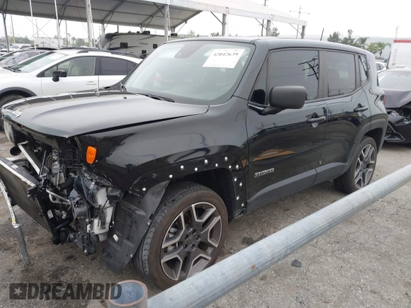 2021 Jeep Renegade Upland with VIN ZACNJDAB1MPN08338, listed as a IAAI auction lot 42042639 with 26,849 mi miles and . Bid and sale history available at DreamBid. Image 18.