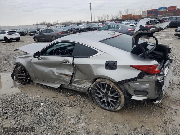 2016 Lexus RC 350 with VIN JTHHE5BC4G5012625, listed as a Copart auction lot 85382114 with 0 mi miles and Salvage Title. Bid and sale history available at carsss.com. Image 2.