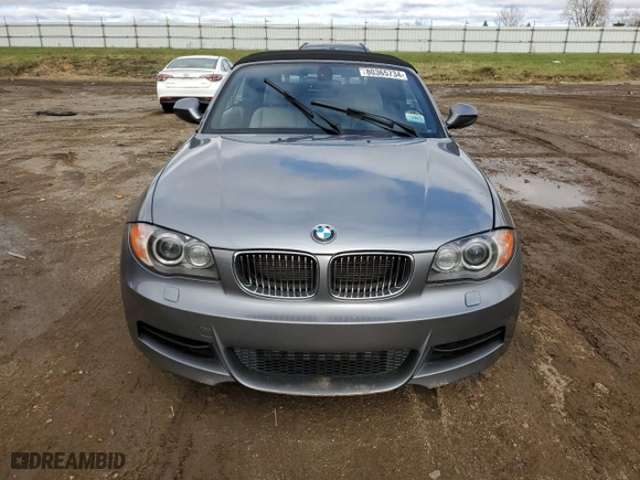 2011 BMW 1 Series 135i with VIN WBAUN7C53BVM25167, listed as a Copart auction lot 80365734 with 0 mi miles and Salvage Title. Bid and sale history available at carsss.com. Image 5.