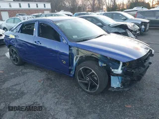 2023 Hyundai Elantra N Line z VIN KMHLR4AFXPU577713, wystawiony jako IAAI lot #41034249 z przebiegiem 9773 mil mil oraz . Historia ofert i sprzedaży dostępna na DreamBid. Obrazek 1.