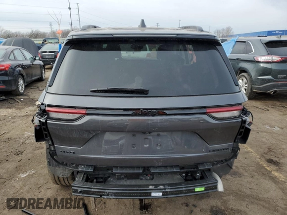 2024 Jeep Grand Cherokee Limited with VIN 1C4RJHBG6RC683993, listed as a Copart auction lot 43528725 with 12,242 mi miles and Clean title. Bid and sale history available at DreamBid. Image 6.
