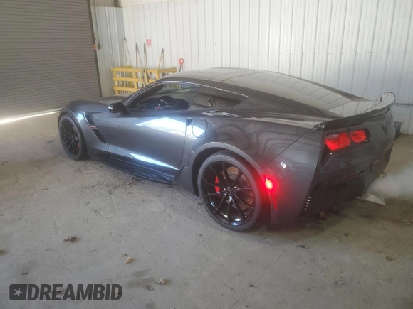 2018 Chevrolet Corvette Grand Sport 2LT with VIN 1G1YX2D7XJ5103876, listed as a Copart auction lot 88279695 with 0 mi miles and Non Repairable. Bid and sale history available at carsss.com. Image 2.