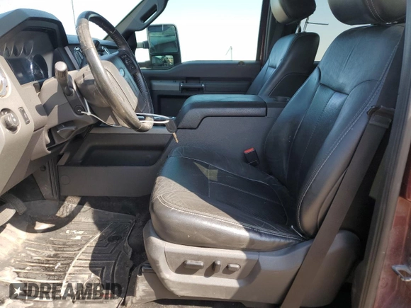 2012 Ford F-350 XL with VIN 1FT8W3BT5CEA88061, listed as a Copart auction lot 62383045 with 128,980 mi miles and Salvage title. Bid and sale history available at DreamBid. Image 7.