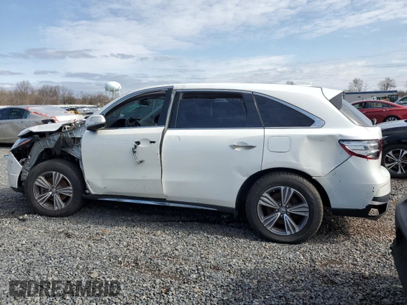 2020 Acura MDX with VIN 5J8YD4H33LL002682, listed as a Copart auction lot 47778055 with 0 mi miles and Salvage Title. Bid and sale history available at carsss.com. Image 2.