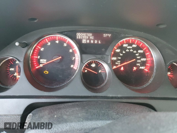 2008 GMC Acadia SLE1 with VIN 1GKEV13788J195815, listed as a Copart auction lot 44570735 with 131,559 mi miles and Salvage Title. Bid and sale history available at DreamBid. Image 9.
