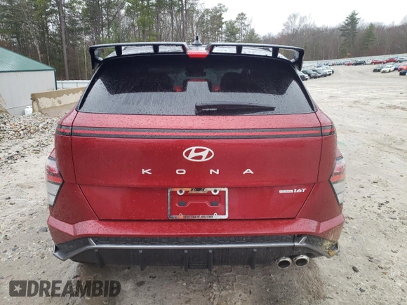 2024 Hyundai Kona N Line z VIN KM8HACA3XRU118164, wystawiony jako Copart lot #49996315 z przebiegiem 7 188 mil mil oraz Szkoda całkowita • Salvage title. Historia ofert i sprzedaży dostępna na DreamBid. Obrazek 6.