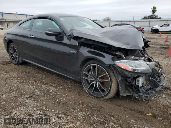 2023 Mercedes-Benz C 43 AMG with VIN W1KWJ6EB6PG128853, listed as a Copart auction lot 42176595 with 23,203 mi miles and Salvage Title. Bid and sale history available at carsss.com. Image 4.