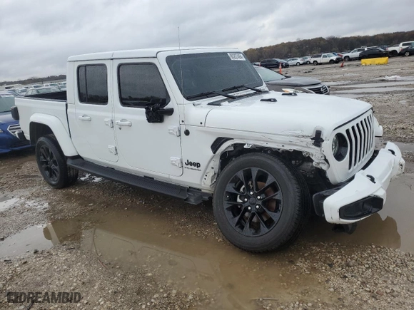 2023 Jeep Gladiator Overland with VIN 1C6HJTFG0PL564950, listed as a Copart auction lot 80207494 with 28,058 mi miles and Salvage Title. Bid and sale history available at carsss.com. Image 4.
