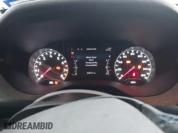 2022 Jeep Compass Latitude with VIN 3C4NJDBB1NT223599, listed as a IAAI auction lot 42181714 with 52,071 mi miles and . Bid and sale history available at DreamBid. Image 7.