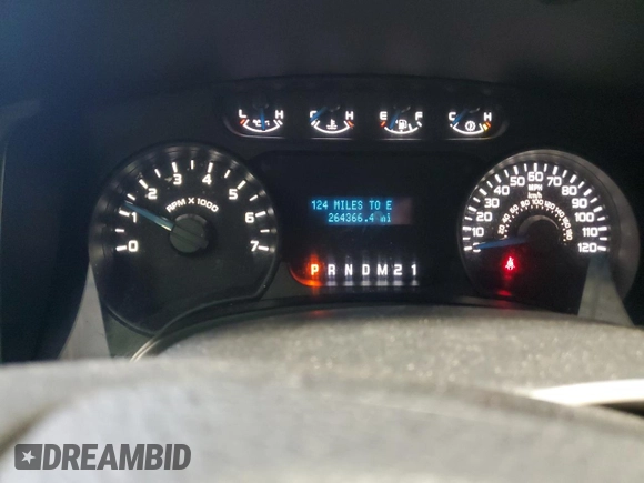 2013 Ford F-150 XL with VIN 1FTFX1EFXDKF83762, listed as a Copart auction lot 52330905 with 264,366 mi miles and Non Repairable. Bid and sale history available at DreamBid. Image 9.